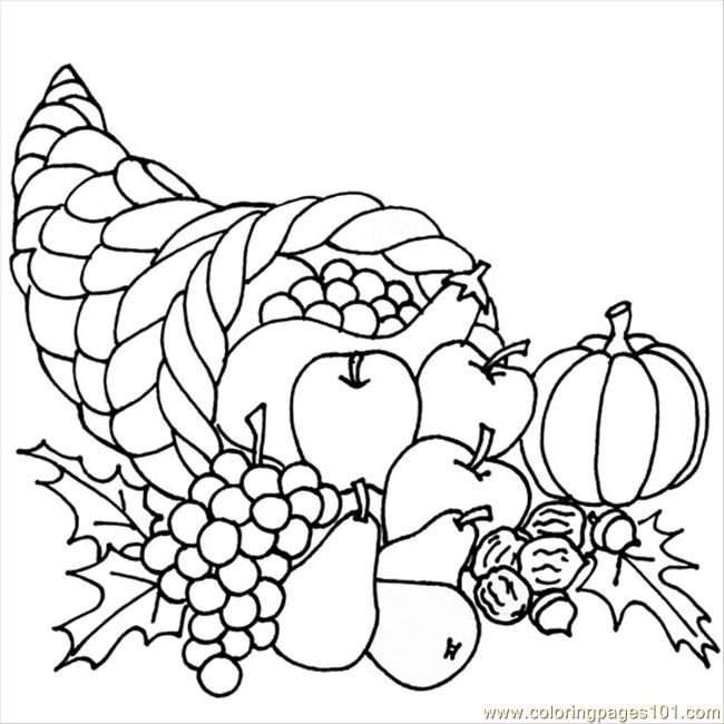 Printable Cornucopia Coloring Pages Thanksgivingcornucopia 650x650 Printable Cornucopia Coloring Pages Thanksgivingcornucopia