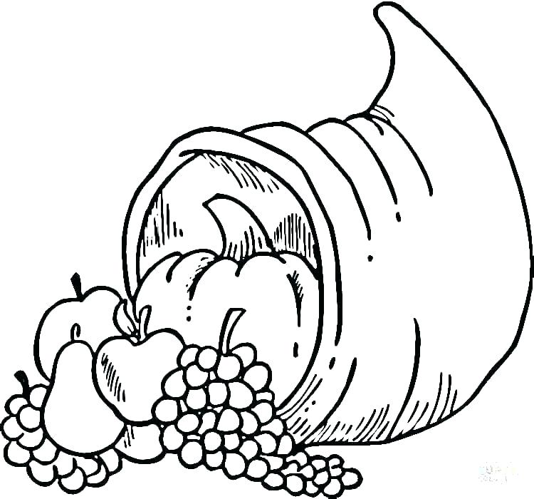 Cornucopia Coloring Page Cornucopia Coloring Cornucopia Coloring 750x700 Cornucopia Coloring Page Cornucopia Coloring Cornucopia Coloring