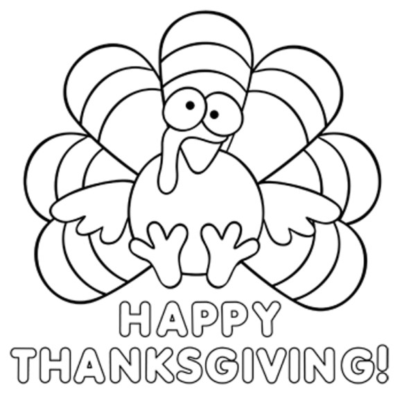 580x581 Thanksgiving Day Coloring Pages Free 25 Thanksgiving Coloring