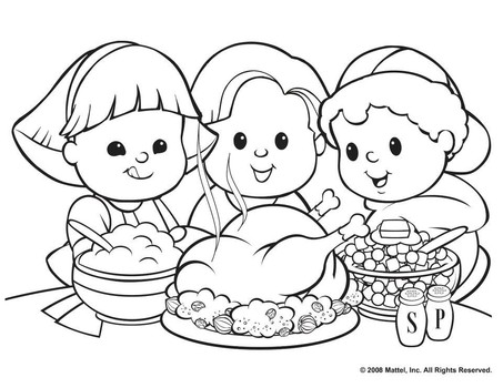 Thanksgiving Feast Coloring Pages 453x350 Thanksgiving Feast Coloring Pages
