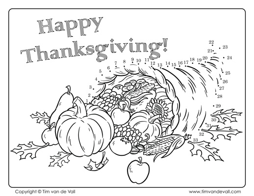 518x400 Thanksgiving Dot To Dot Coloring Pages Thanksgiving Connect
