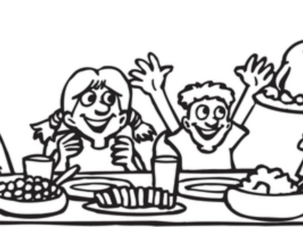 Thanksgiving Feast Coloring Pages