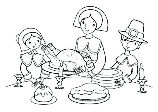Thanksgiving Dinner Coloring Pages Thanksgiving Dinner Plate 540x382 Thanksgiving Dinner Coloring Pages Thanksgiving Dinner Plate
