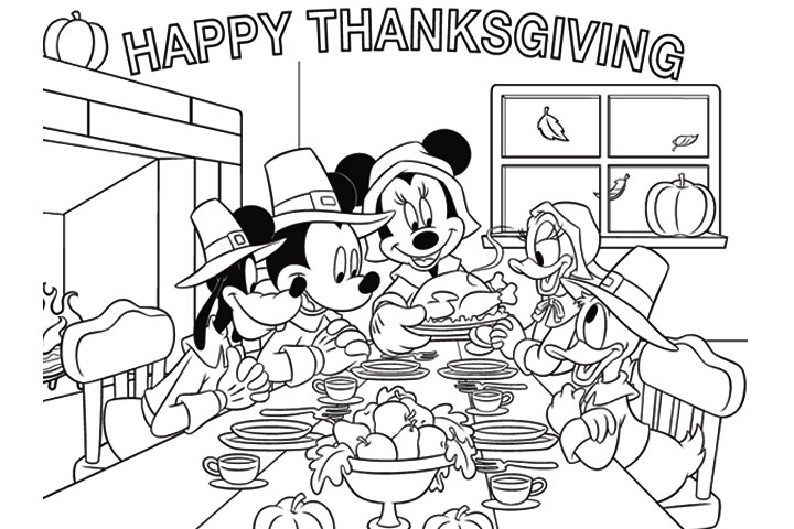 Thanksgiving Feast Coloring Pages 720x480 Thanksgiving Feast Coloring Pages