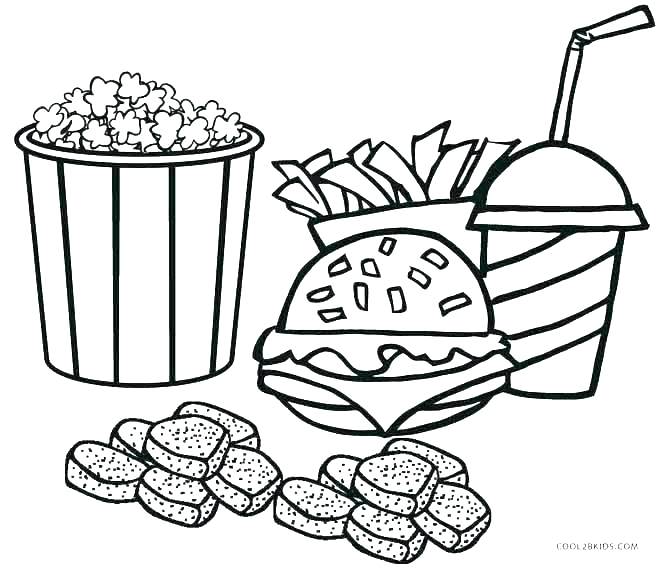 Free Food Coloring Pages To Print Projects Design Junk Food 670x568 Free Food Coloring Pages To Print Projects Design Junk Food