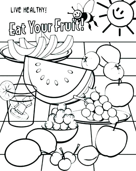 Food Coloring Pages To Print 522x657 Food Coloring Pages To Print