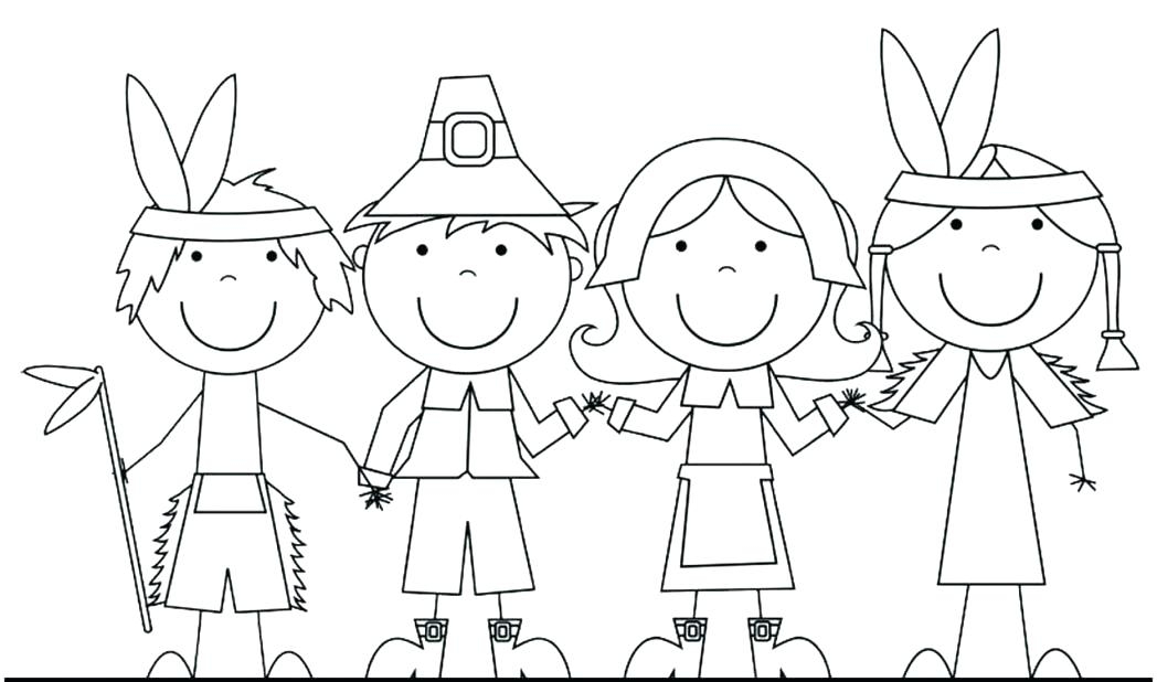 Pilgrim And Indian Coloring Pages Thanksgiving Diy Coloring Page 1048x618 Pilgrim And Indian Coloring Pages Thanksgiving Diy Coloring Page