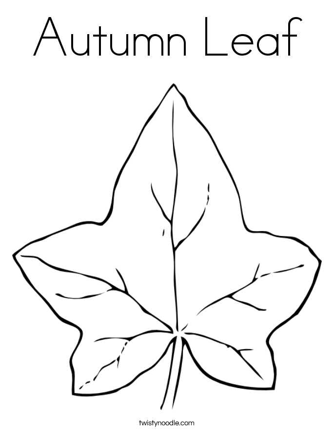 Autumn Leaf Coloring Page 685x886 Autumn Leaf Coloring Page