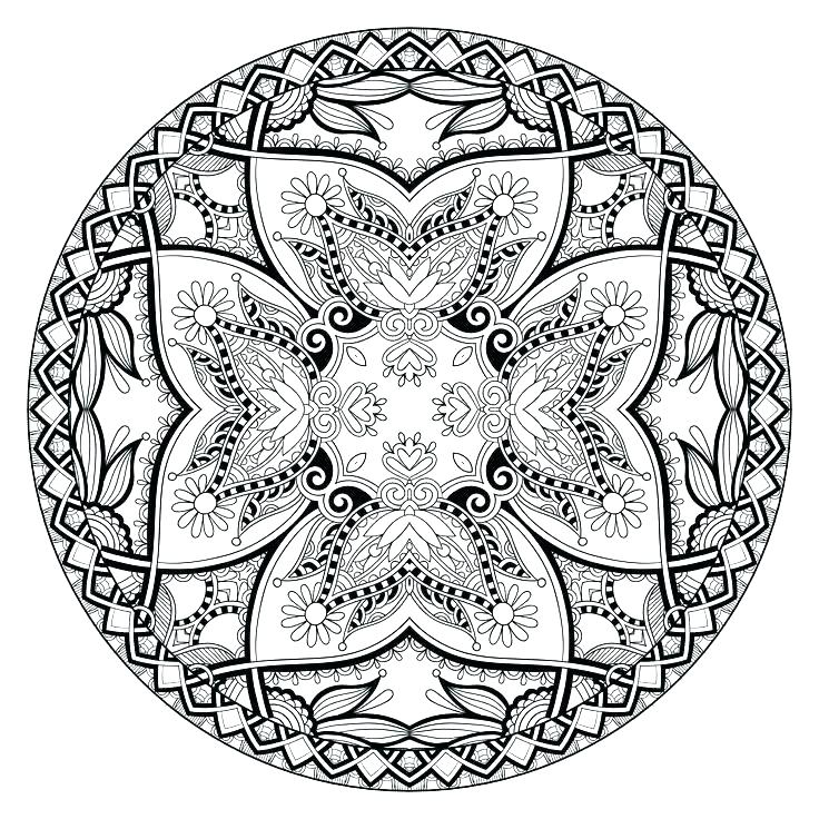 736x736 Free Mandala Coloring Pages