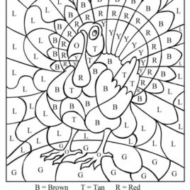 Thanksgiving Math Coloring Pages