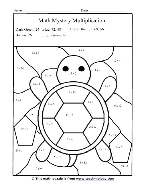 Multiplication Color Pages Math Coloring Pages Multiplication 510x660 Multiplication Color Pages Math Coloring Pages Multiplication