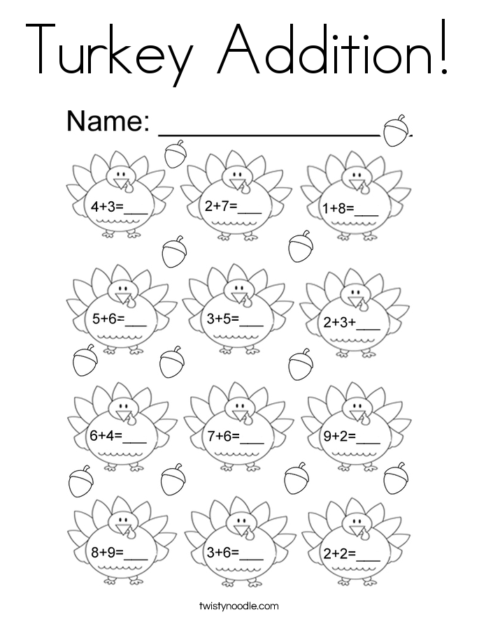 Turkey Math Coloring Sheets 685x886 Turkey Math Coloring Sheets