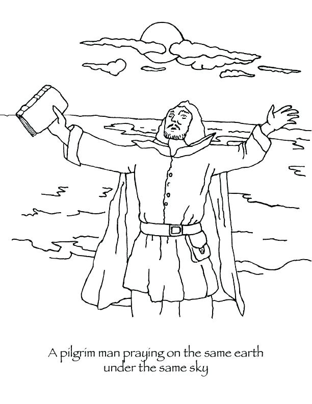 Pilgrims Coloring Page Pilgrims Coloring Page Praying Pilgrim Man 612x792 Pilgrims Coloring Page Pilgrims Coloring Page Praying Pilgrim Man