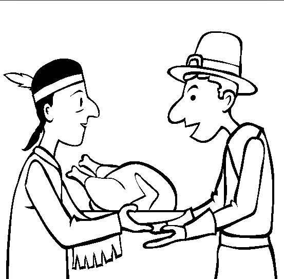 Printable Thanksgiving Indian Pilgrim Coloring Page 553x543 Printable Thanksgiving Indian Pilgrim Coloring Page