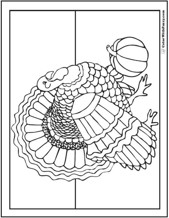590x762 Thanksgiving Coloring Page Customizable Pdfs