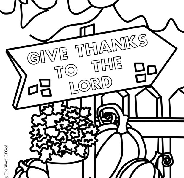 618x600 Thanksgiving Sunday School Coloring Pages Free Coloring Page