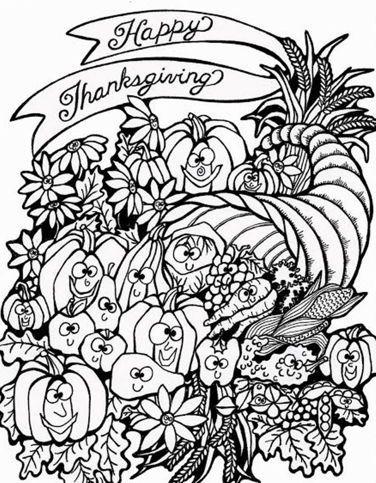 Harvest Coloring Pages Printables 768x985 Harvest Coloring Pages Printables