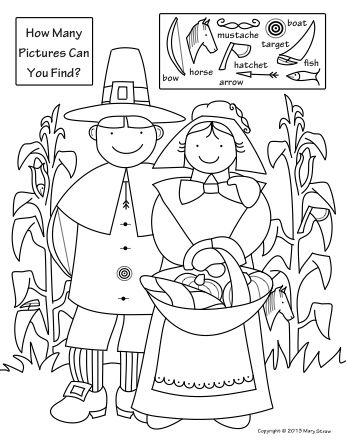 Thanksgiving Activity Coloring Pages Hidden Pictures, Picture 346x448 Thanksgiving Activity Coloring Pages Hidden Pictures, Picture