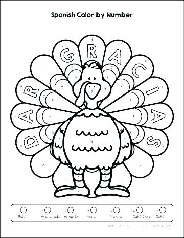 360x466 Turkey Images To Color Together With Turkey Color Page Coloring
