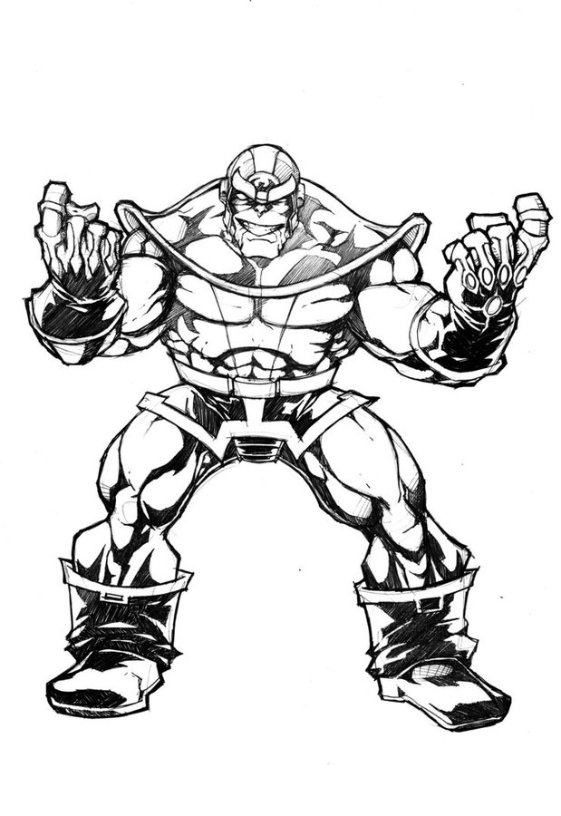619x900 Coloring Pages Thanos, Printable For Kids Amp Adults, Free