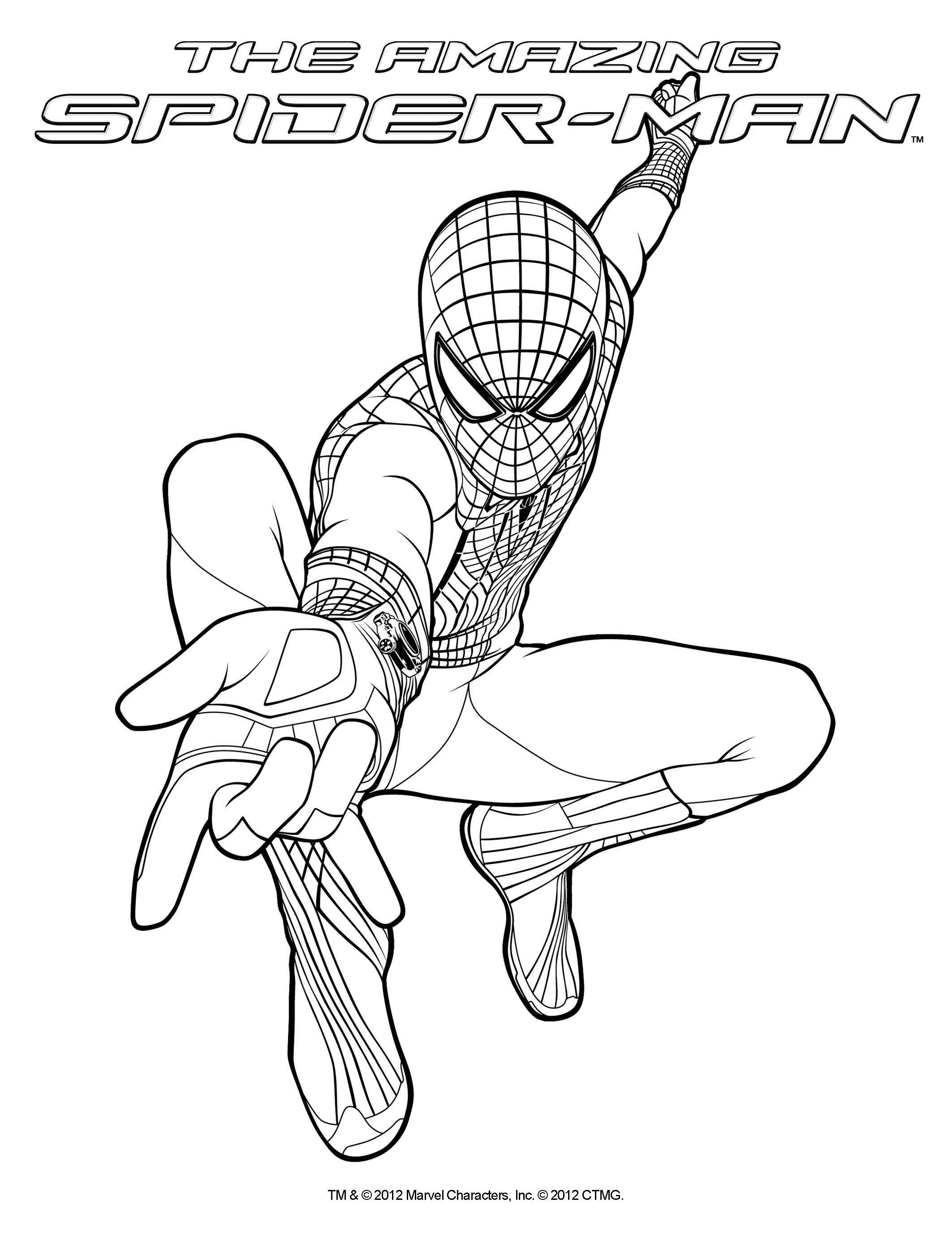 Coloring Sheet! The Amazing Spider Man, In Theatres July 3, 2012 2125x2750 Coloring Sheet! The Amazing Spider Man, In Theatres July 3, 2012