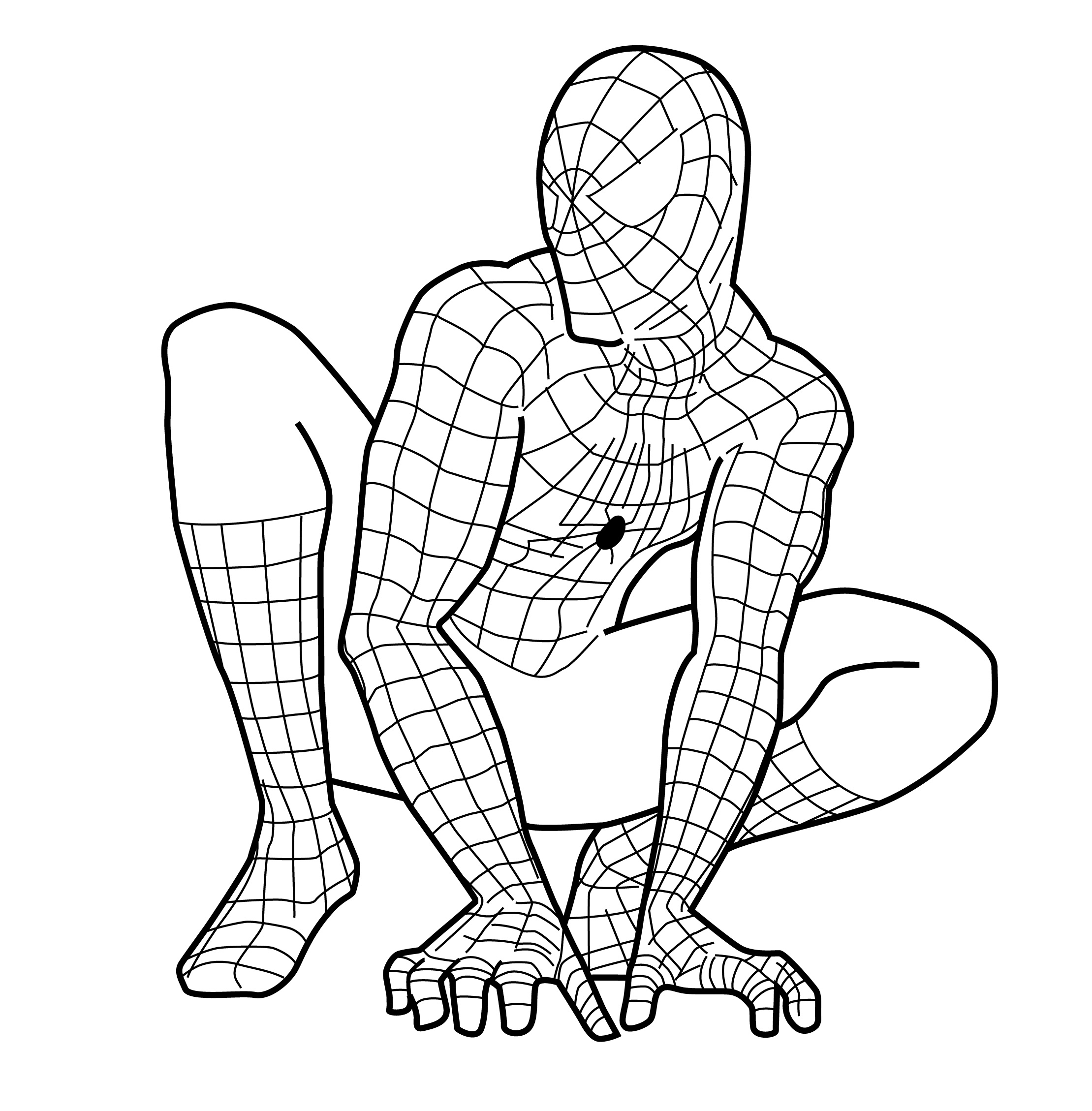 2219x2258 Free Printable Spiderman Coloring Pages For Kids Cartoons