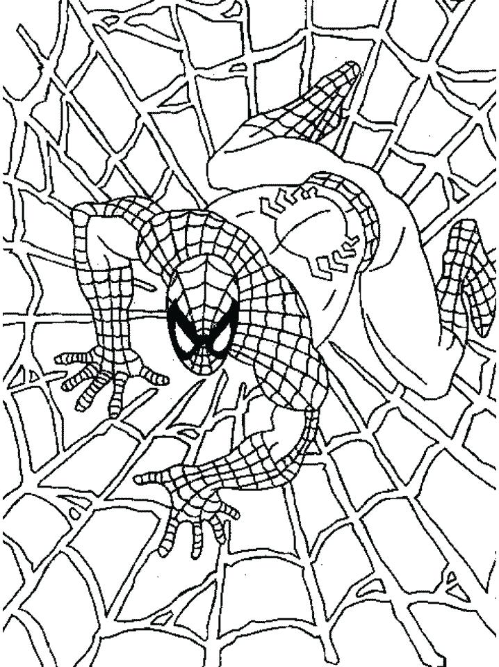 718x959 Printable Spiderman Coloring Pages