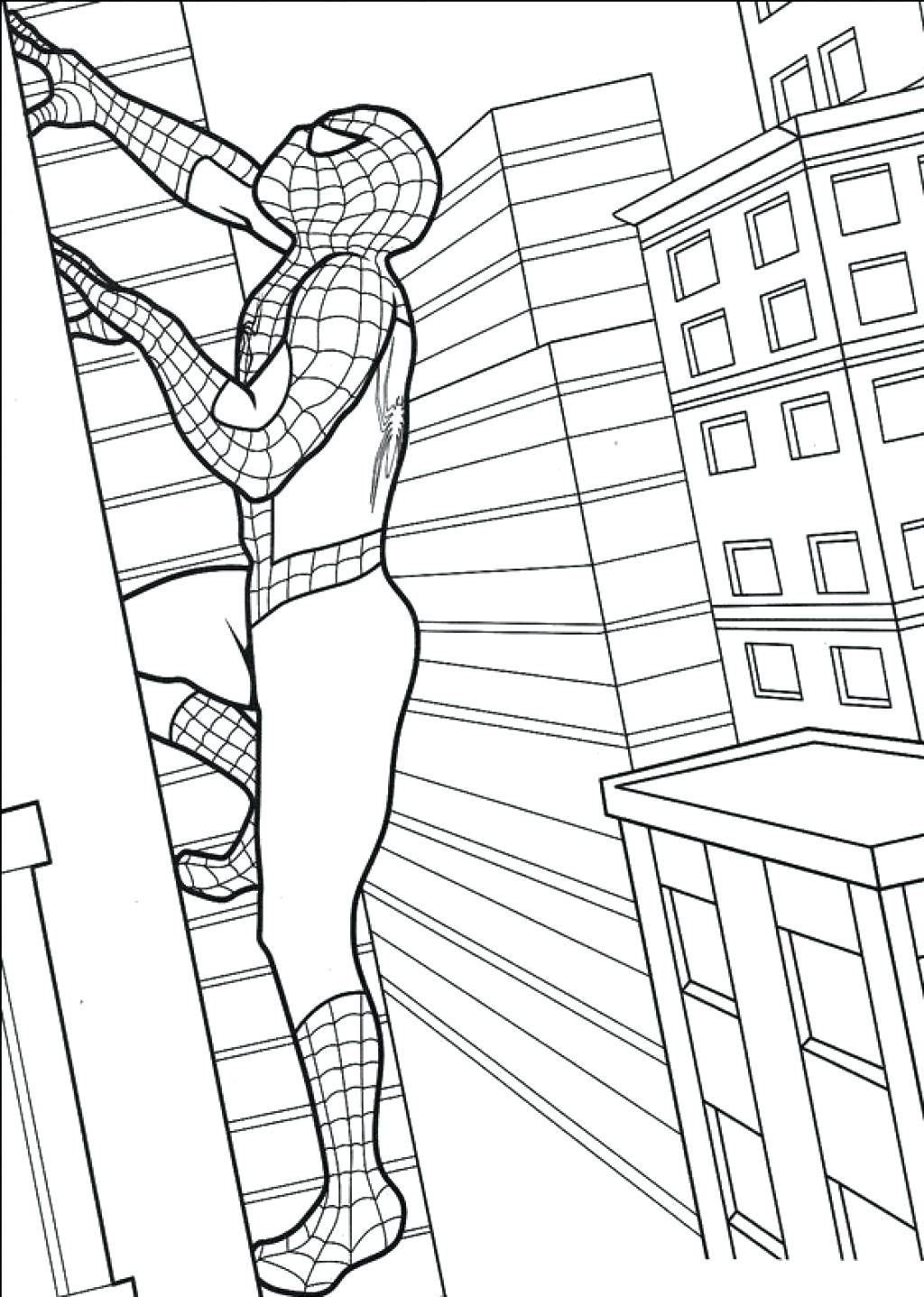 1024x1437 Coloring Page Free Printable Spiderman Pages On The Amazing