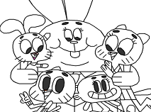 213x158 Amazing World Of Gumball Coloring Pages 294078