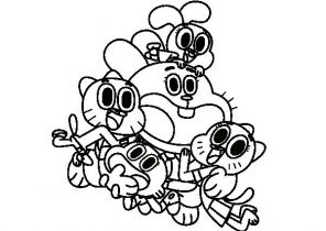 296x210 The Amazing World Of Gumball Coloring Pages