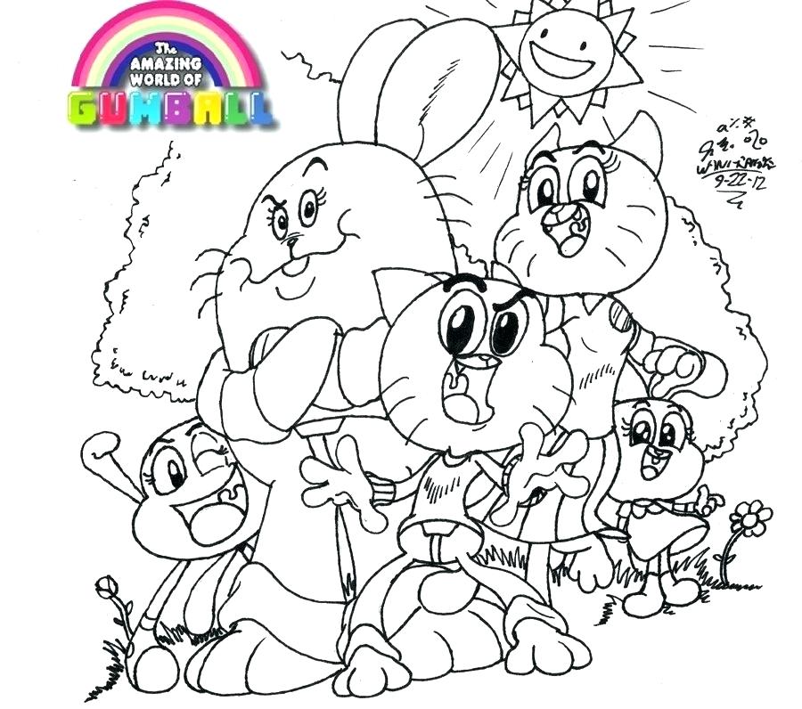 900x796 Amazing World Of Gumball Coloring Pages Amazing World Gumball