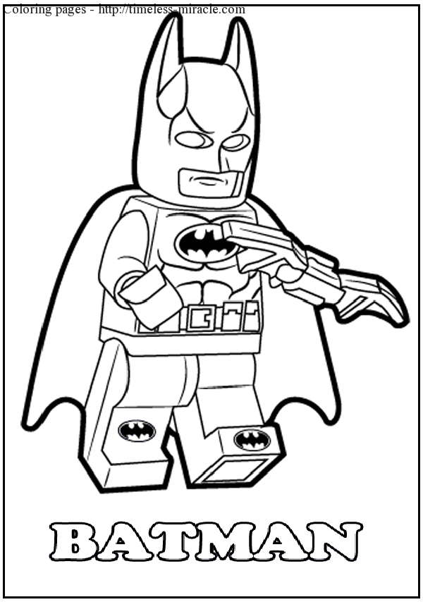 600x854 Lego Batman Coloring Pages To Print