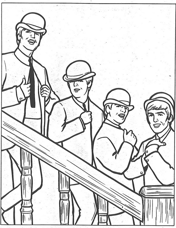 Kids N 14 Coloring Pages Of Beatles 580x751 Kids N 14 Coloring Pages Of Beatles