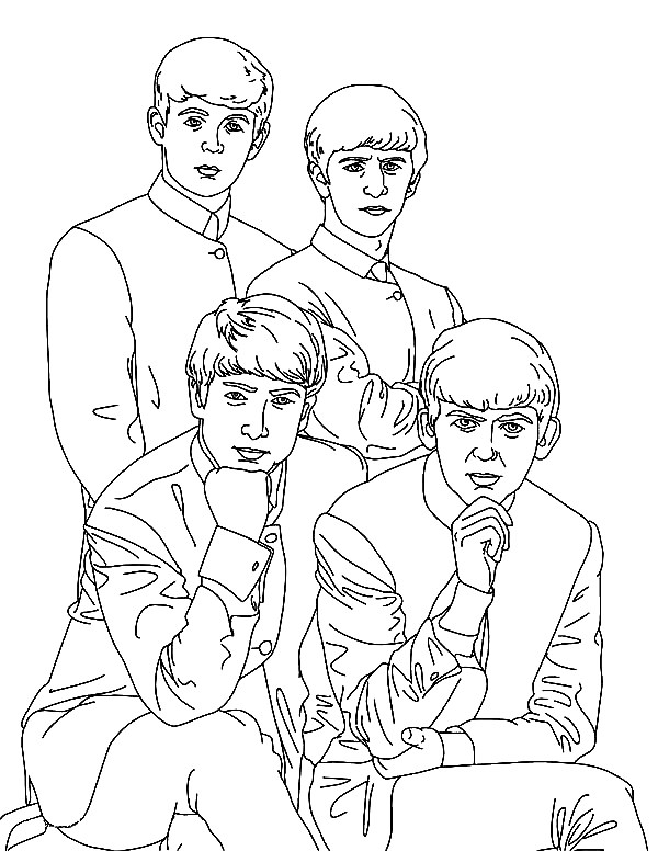 Disegno Di I Beatles Ad Abbey Road Da Colorare Disegni Da Colorare E ...