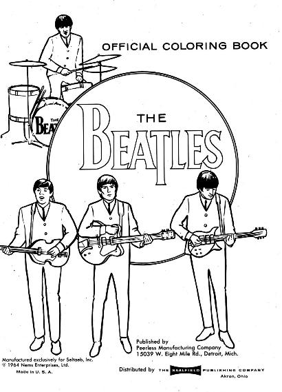 The Beatles Coloring Pages 410x569 The Beatles Coloring Pages