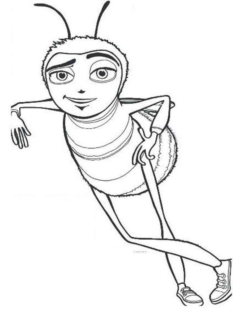 768x1024 Bee Movie Coloring Pages. Download And Print Bee Movie Coloring