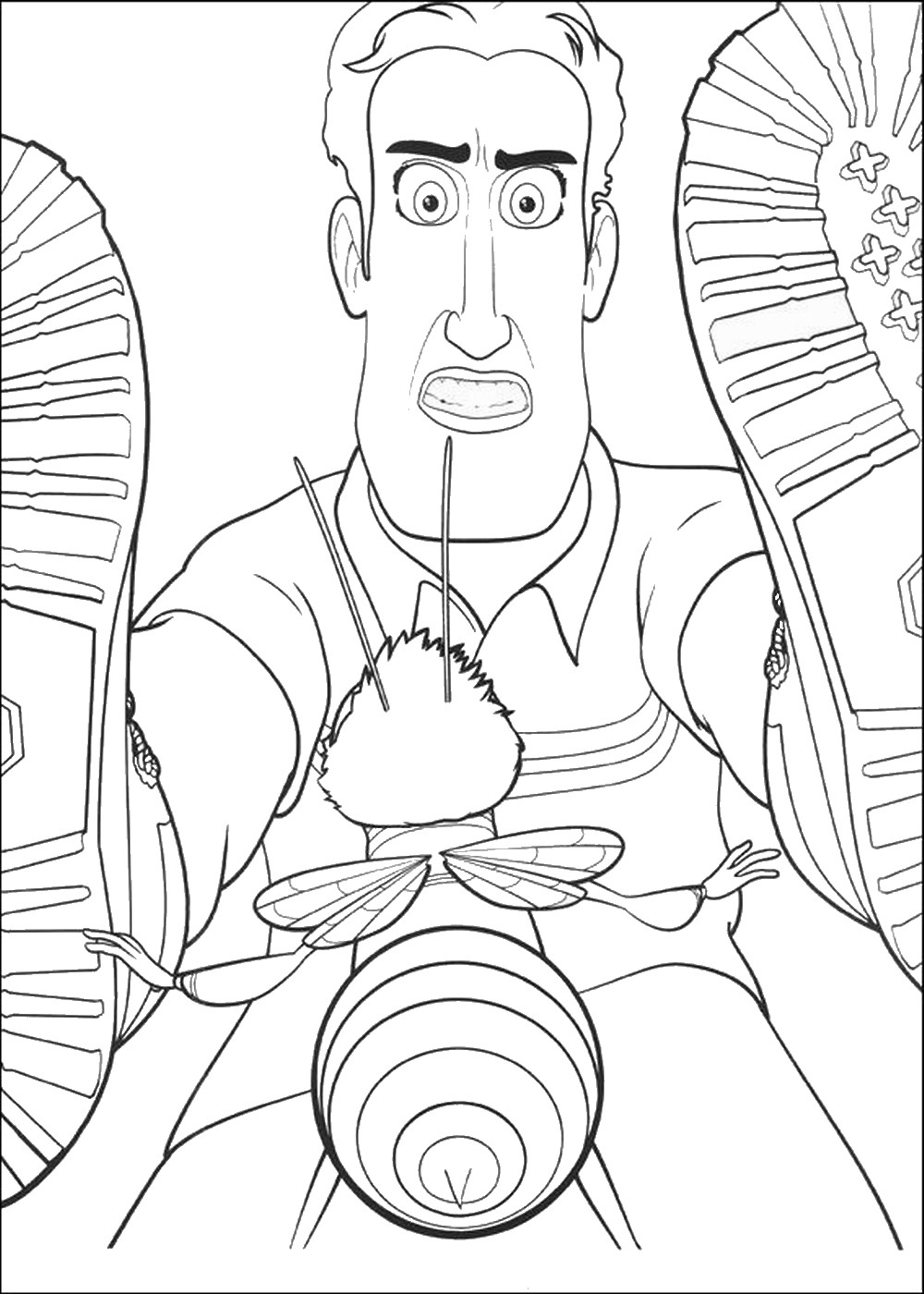 1000x1400 Bee Movie Coloring Pages