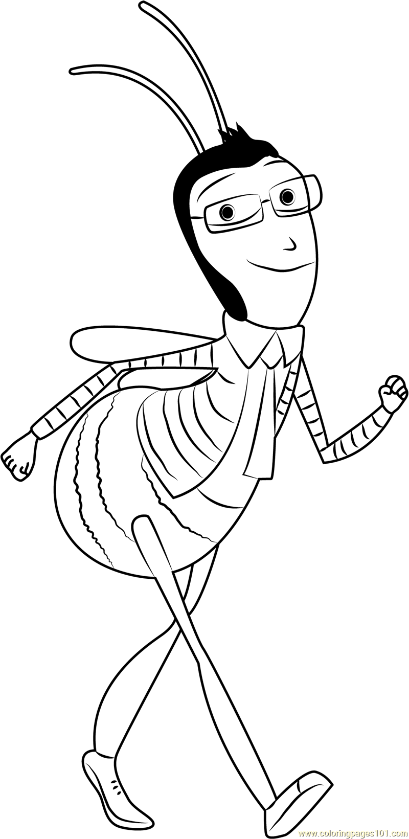800x1641 Bee Movie Coloring Pages
