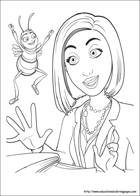 567x794 Pin By Clara Cretu On Line Art (Colouring Book) Bee