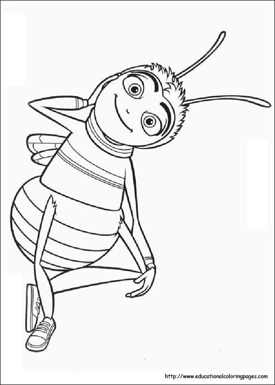 567x794 Bee Movie Coloring Pages