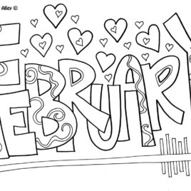 February Coloring Pages Give The Best Coloring Pages 268x268 February Coloring Pages Give The Best Coloring Pages
