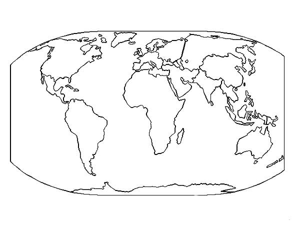 The Very Best World Map Coloring Page 600x450 The Very Best World Map Coloring Page