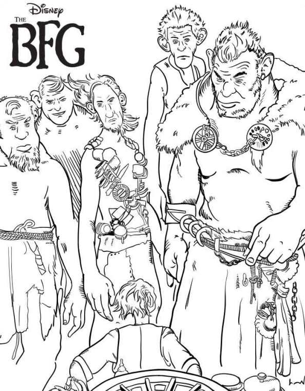 594x762 Kids N 4 Coloring Pages Of Bfg