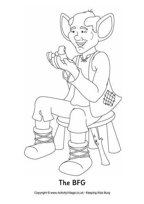 460x650 Bfg Colouring Page