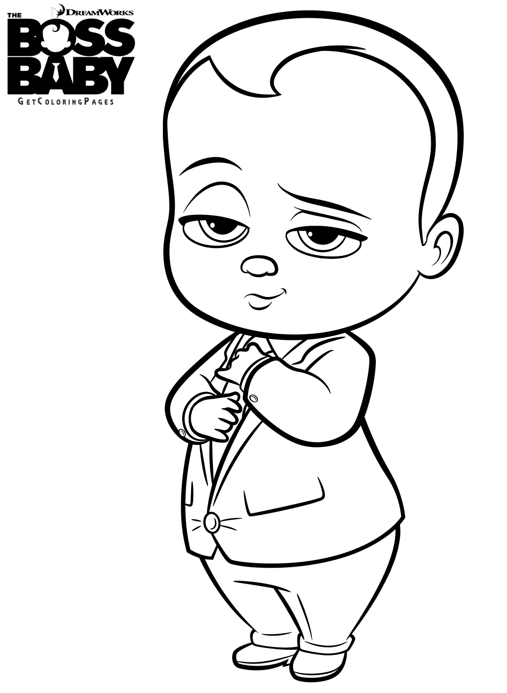 1024x1400 The Boss Baby Coloring Pages