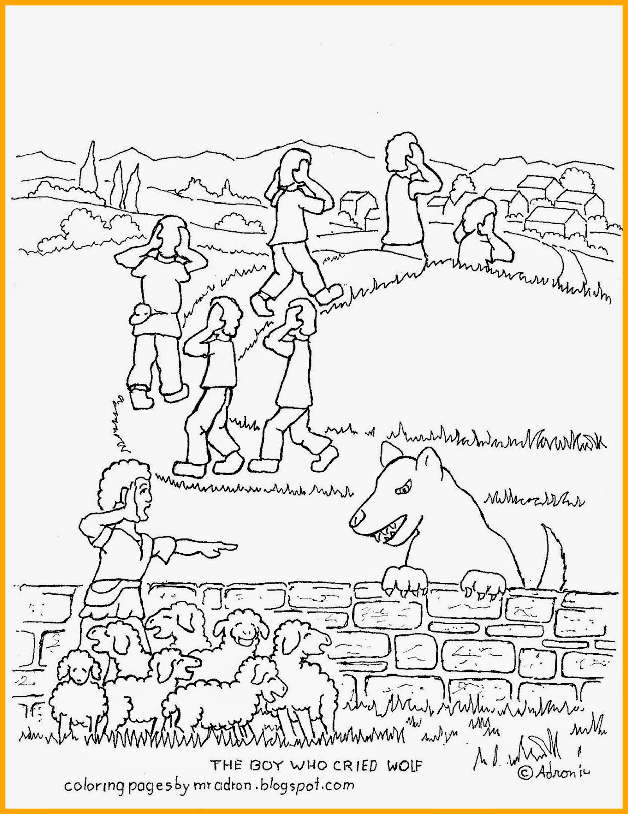 1250x1620 The Best Coloring Picture Of Boy Who Cried Wolf See More At My Ger