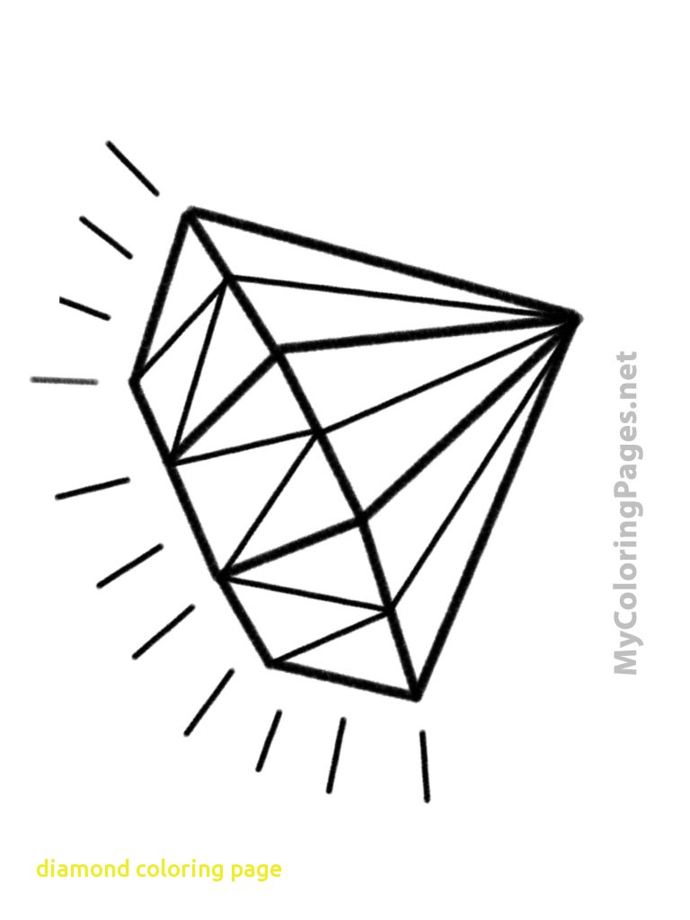 768x1024 Diamond Coloring Page