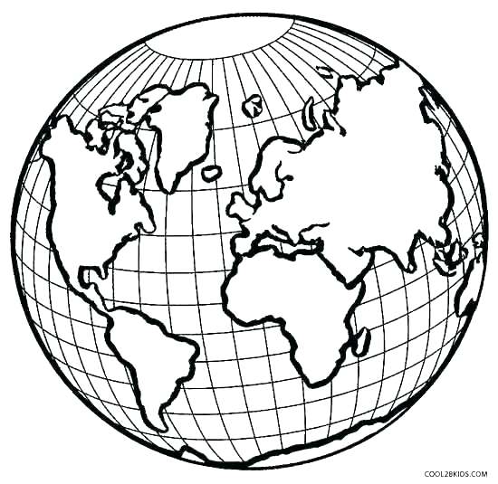 550x535 Earth Coloring Page Coloring Page Of The Earth Earth Coloring
