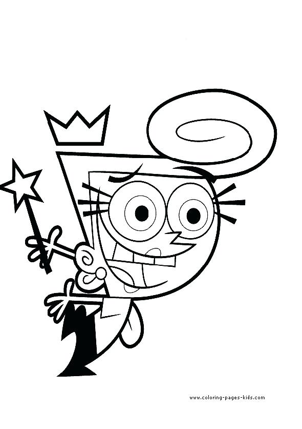 590x836 Fairly Odd Parents Coloring Pages And Stuck Each Other Back