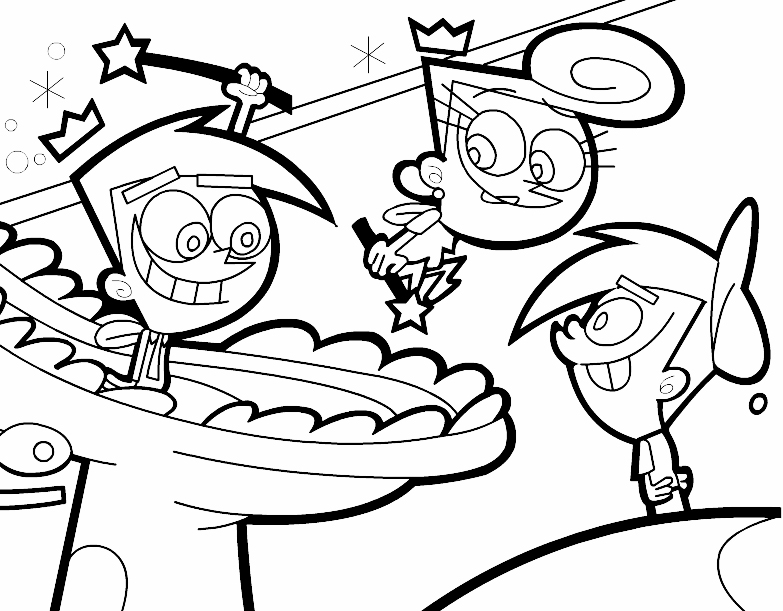 783x611 Fairly Odd Parents Coloring Pages